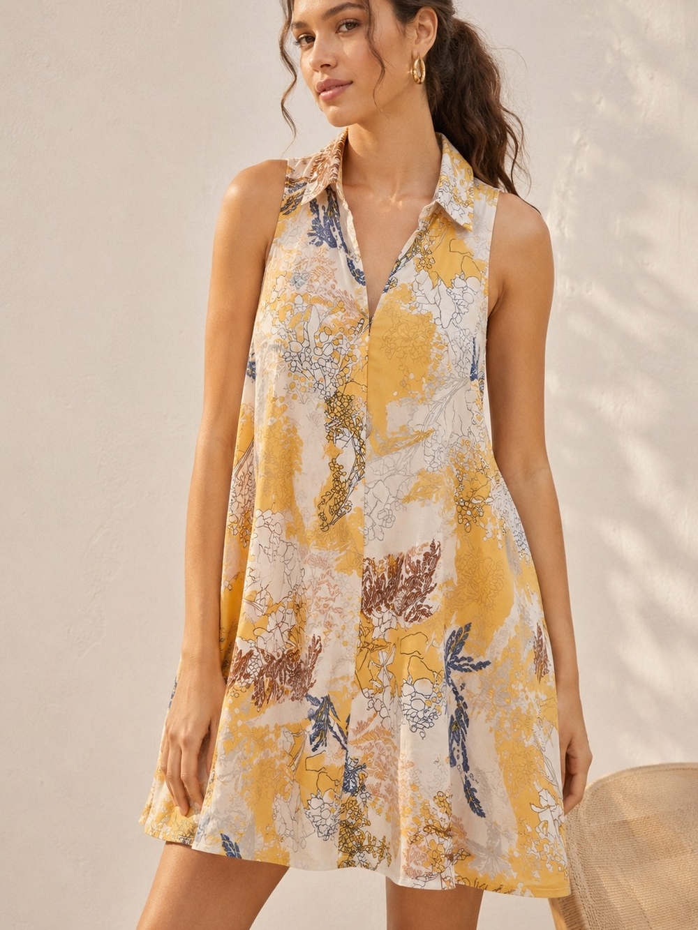 COS Sleeveless Printed Dress – Size EU 36